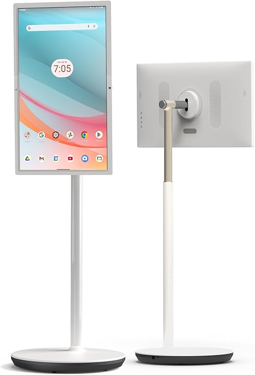 KEY TO COMBAT MegPad 27型 移動式スマートモニター スマートディスプレイ FHD Android 14 搭載/Google認証/WIFI5&BT5.1 Type-c クアルコムチップ内蔵 （8GB RAM+128GB 大容量/リモコン付き/65W高速アダプター /デュアル5W*2/コードレス設計 A27Q7KEY TO COMBAT MegPad 27型 移動式ス…