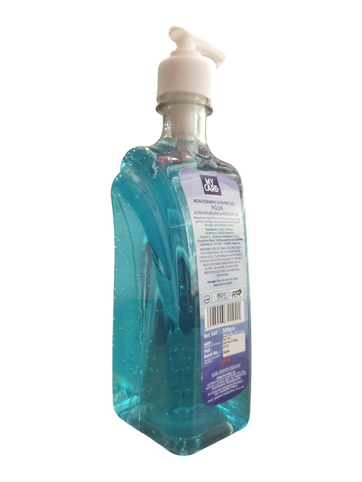 My Care Non-Foaming Shaving Gel With Aqua,Vitamin E & Glycerin For Ultra Nourishing & Moisturinrising 500ml