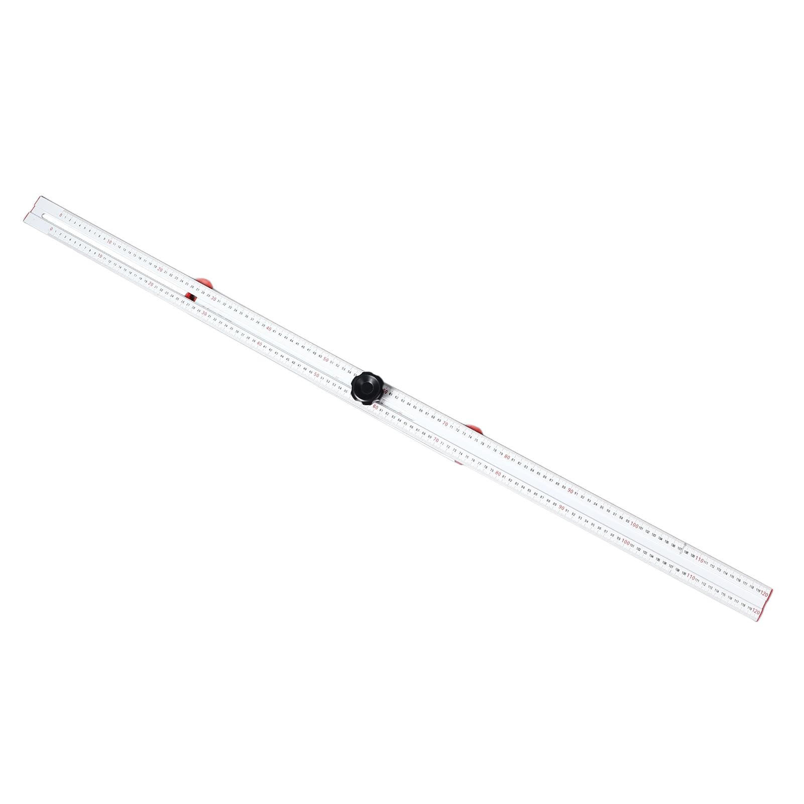 WALFRONT Regla de ángulo para Carpintería, Cuadrado Combinado en Forma de T de Aleación de Aluminio Ajustable de 120 Cm para una Medición Precisa y un Trabajo Eficiente para Carpinteros