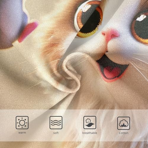 Cotton Toddler Underwear Custom Playful Cat Surprise Cute Girl Panties Cute Designer Kids Undies Briefs 2t3