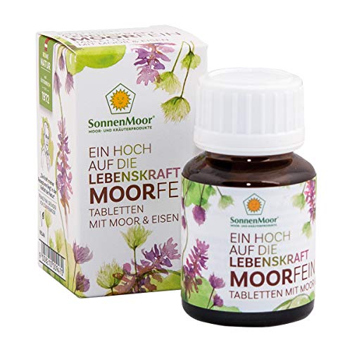 SonnenMoor MoorFein Tabletten - 30 Stück für 30 Tage natürliche gepresste Moortabletten zum Einnehmen für den Darm Cover