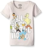 Sesame Street Little Boys' Toddler Short Sleeve T-Shirt, Silver, 2T