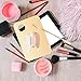 CANIPHA 2Pcs Acrylic Makeup Mixing Palette with 2 Pcs Makeup Spatula, Gold Foundation Mixing Tray Cosmetic Palette Mixer for Foundation, Eyeshadow, Lipsticks, Nail Art