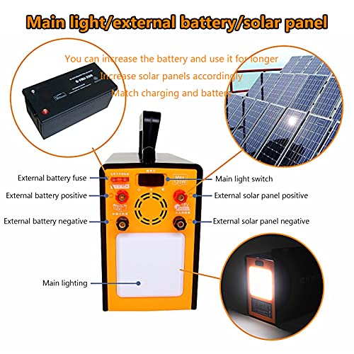 EWYI Portable Power Station, 50400mAH Solar Generator 150W Household Emergency Backup Lithium Battery Power Supply for Outdoor Camping, Power Outage, Emergency LED Flashl - Image 2