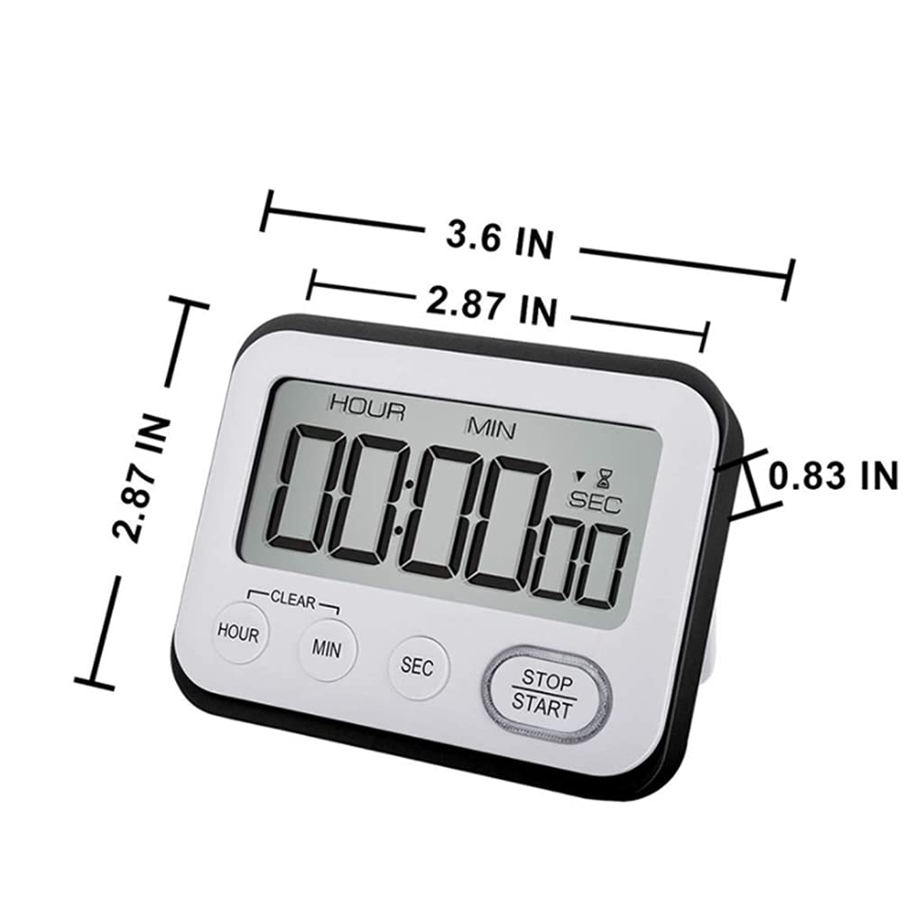 minutnik, Digital Kitchen Countdown Timer Teachers Classroom Counter Large LCD Loud Kids Clock Mini Small Stopwatch(Roze)