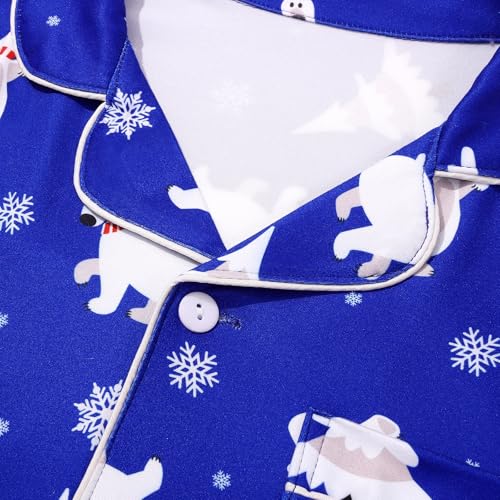 Pijama de Navidad con botones que soluciona la ropa de dormir familiar 5