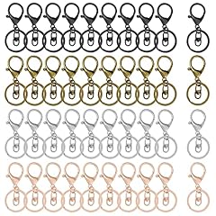 40Pcs-gun black,white k,ancient cyan,rose gold