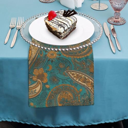 Servilletas de Tela Reusables con Patrón Floral Amarillo miniatura 4