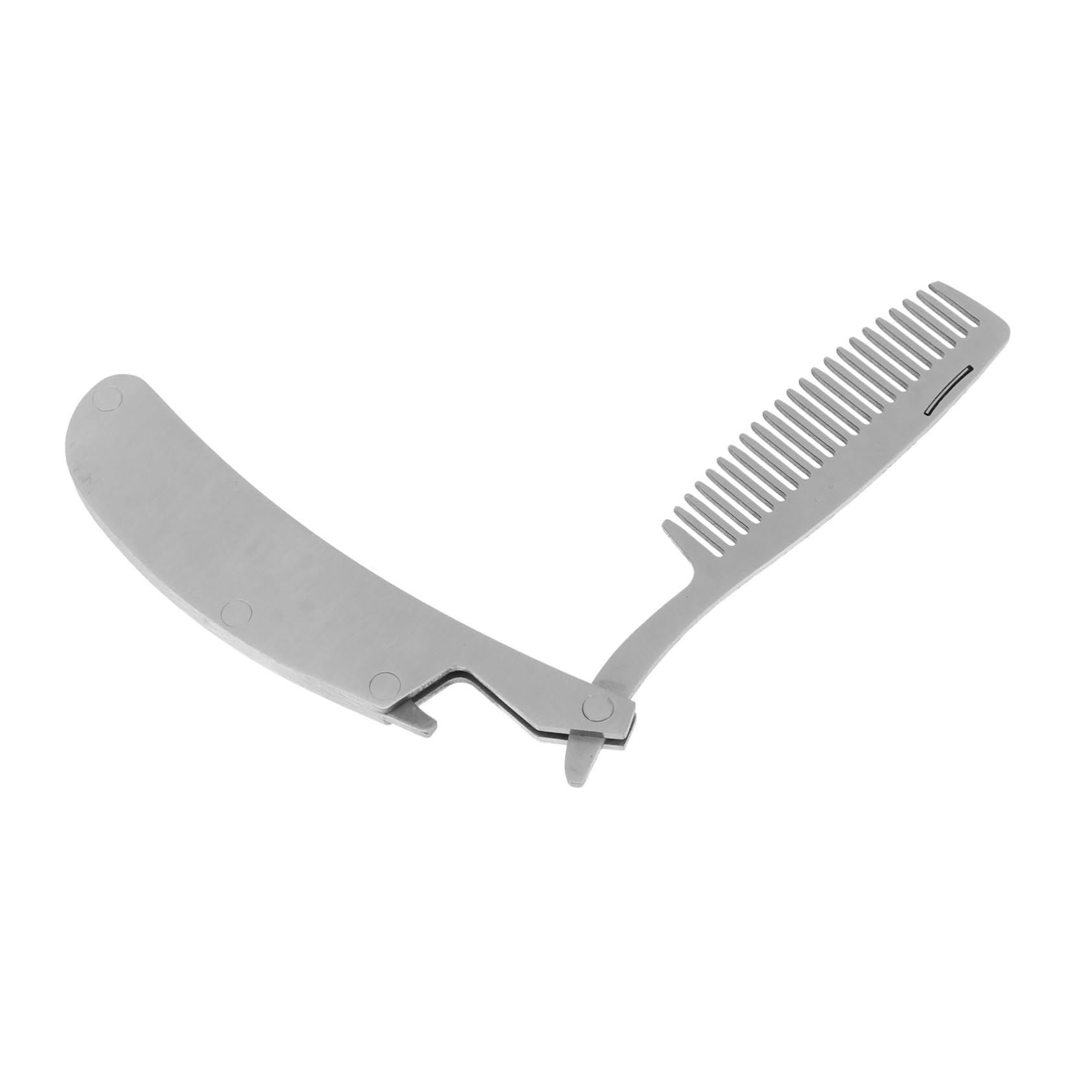 3pezzi Pettine Mini Acciaio Inossidabile Portatile Foldable e Antistatico Per Styling Barba e Strumento Compatto Da Viaggio Per Uomini