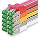 Produktbild Cat7 Netzwerkkabel 5m - 10-Farben - 10 Stück - Cat 7 Ethernetkabel Netzwerk Lan Kabel Rohkabel 10 Gigabit s - SFTP PIMF LSZH - Patchkabel Rohkabel mit Rj 45 Stecker Cat.6a