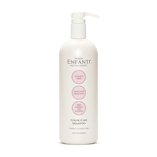 Bioken Enfanti Salon Quality Perfect Color Care Shampoo Sin sulfatos tecnología nano de protección del color 32 oz