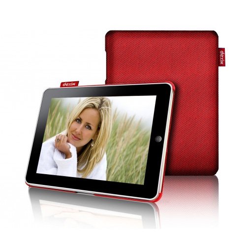 Dexim Dla137R Premium Protective Fibre Sleeve For Ipad - Red