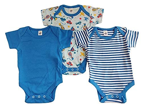 Image of Dazzle Born Baby boy Body Suit Half Jump Suit Romper for boy new Born Body Suit Combo of 5 for boy