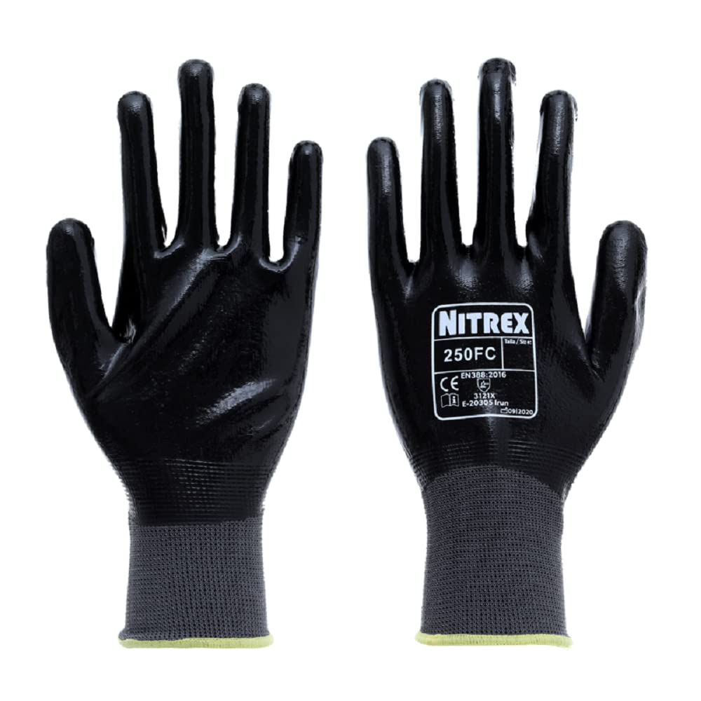 Nitrex 250FC Work Gloves, General Handling Safety Gloves, Resistant to Abrasions, Cuts, Tears, and Punctures - Image 2