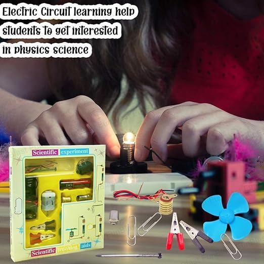 Image of Aastha Imagine Educational Science Experiment Kit for Students | Basic Electricity & Circuit Learning Set | Ideal for School Projects, STEM Learning & Hands-On Experiments