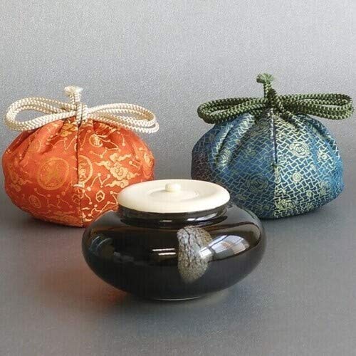 Amazon.co.jp: 【茶道具セット】 茶入 文琳 ＋ 大海 *長緒*常緒