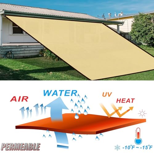 Malla de sombreo para exterior de 3x6m con protección solar de balcones 4
