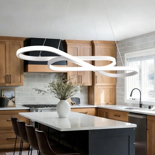 Image of Dimmable Color Changing Modern LED Pendant Chandelier