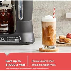 Blackdecker split brew 12 cup digital coffee maker cm0122 iced or hot coffee programmable quick touch 4 hour keep warm  urban country home decor