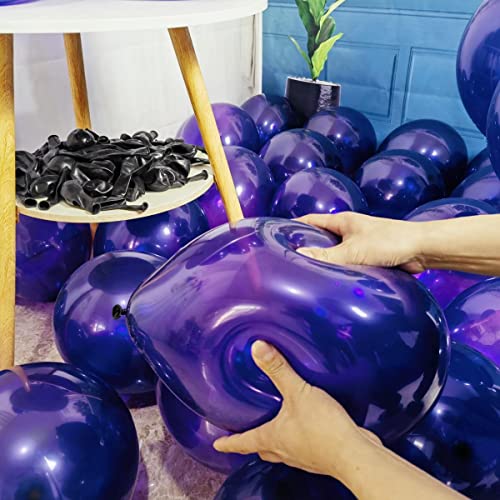 Image of 300 Pack Dark Purple Balloons 12 inch Dark Purple Latex Party Balloon Bulk for Various Party Events Decorations
