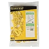 Zareba IT2XY-Z Snap-on 2-Inch Extender T-Post Insulator, Yellow, 25 per Bag