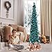 N&T NIETING Árbol de Navidad plegable de 1,52 m con lentejuelas para...