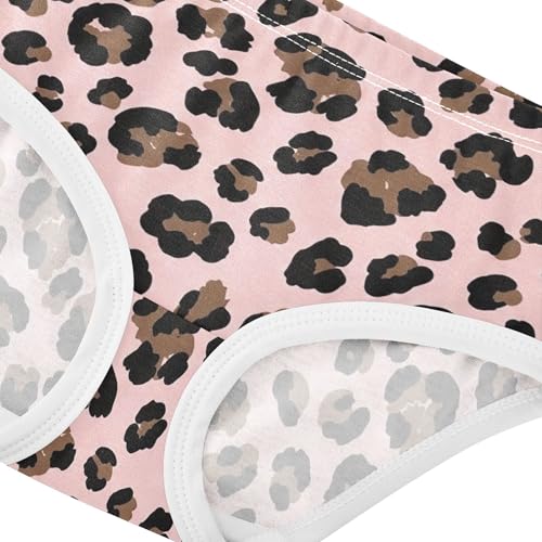 Black Brown Leopard Spots Pink Girls Underwear Toddlers 2t Cotton Panties for Girl Personalized Briefs Underpants4