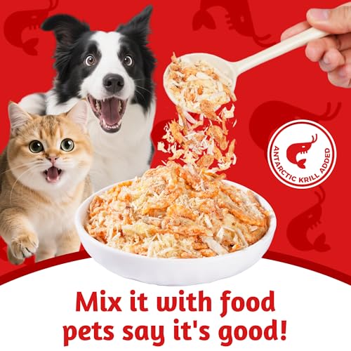 Image of Just Try Freeze Dried Krill Food Toppers for Dogs & Cats, 8 oz
