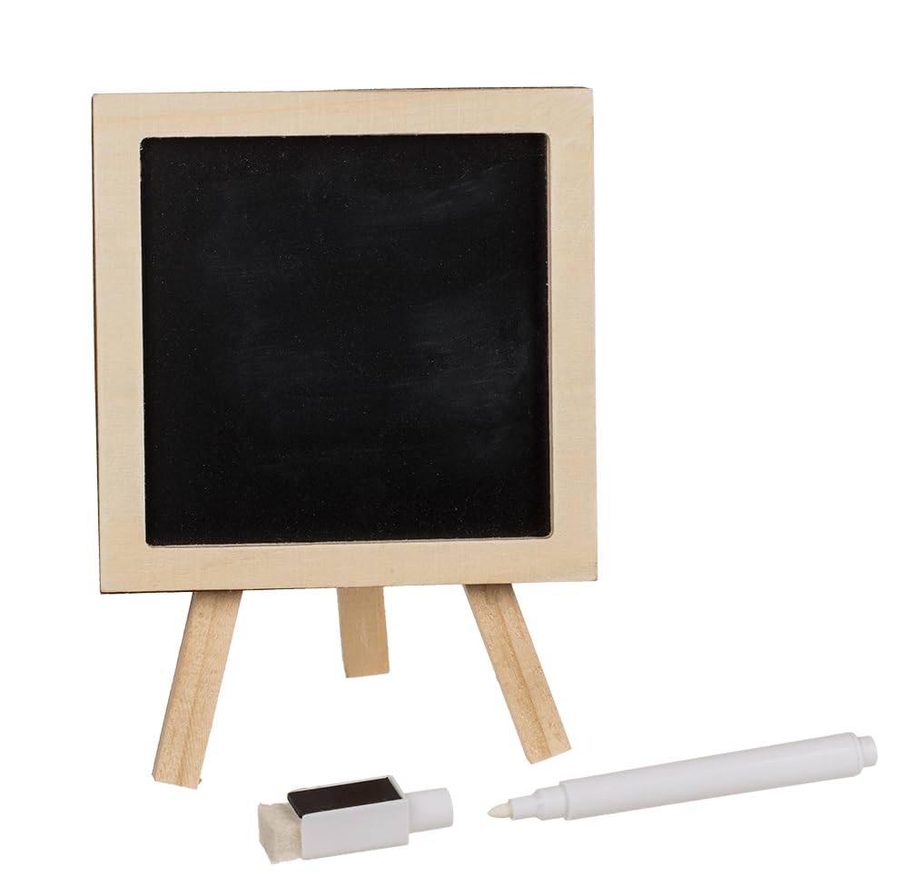 Pizarra magnética retro con bolígrafo y soporte, 10 cm, 1 unidad en pantalla