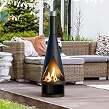 56.1 Inch Tall Outdoor Fireplace for Patio,Outdoor...