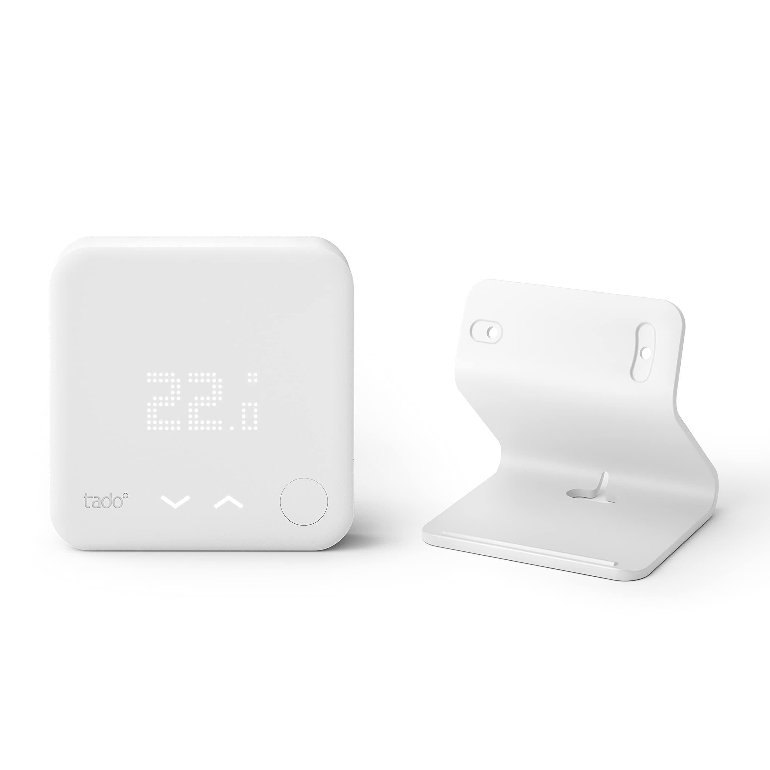 Tado tado° Funk-Temperatursensor mit Standfuß - Wifi Zusatzprodukt für smarte Heizkörperthermostate - digitale Raumtemperaturmessung für optimale Heizkörpersteuerung per App - Einfache Installation