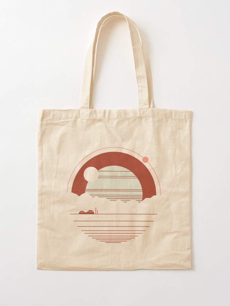 Mars Fi Space Planet Moon Martian Astronaut Sci Landscape | 100% Natural Cotton, Perfect for Shopping, Laptop, School Books