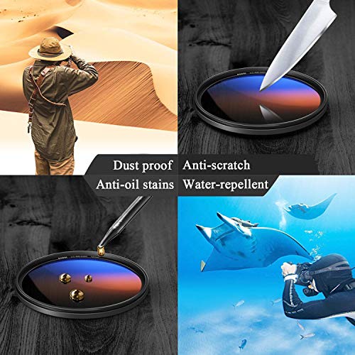 Lenskins 67Mm Nd 1000 Filter, 10 Stop Neutral Density Filter For Camera Lenses, 16-Layer Multi-Resistant Coated, German Optics Glass, Weather-Seal Nd Filter With Lens Cloth #TOP4