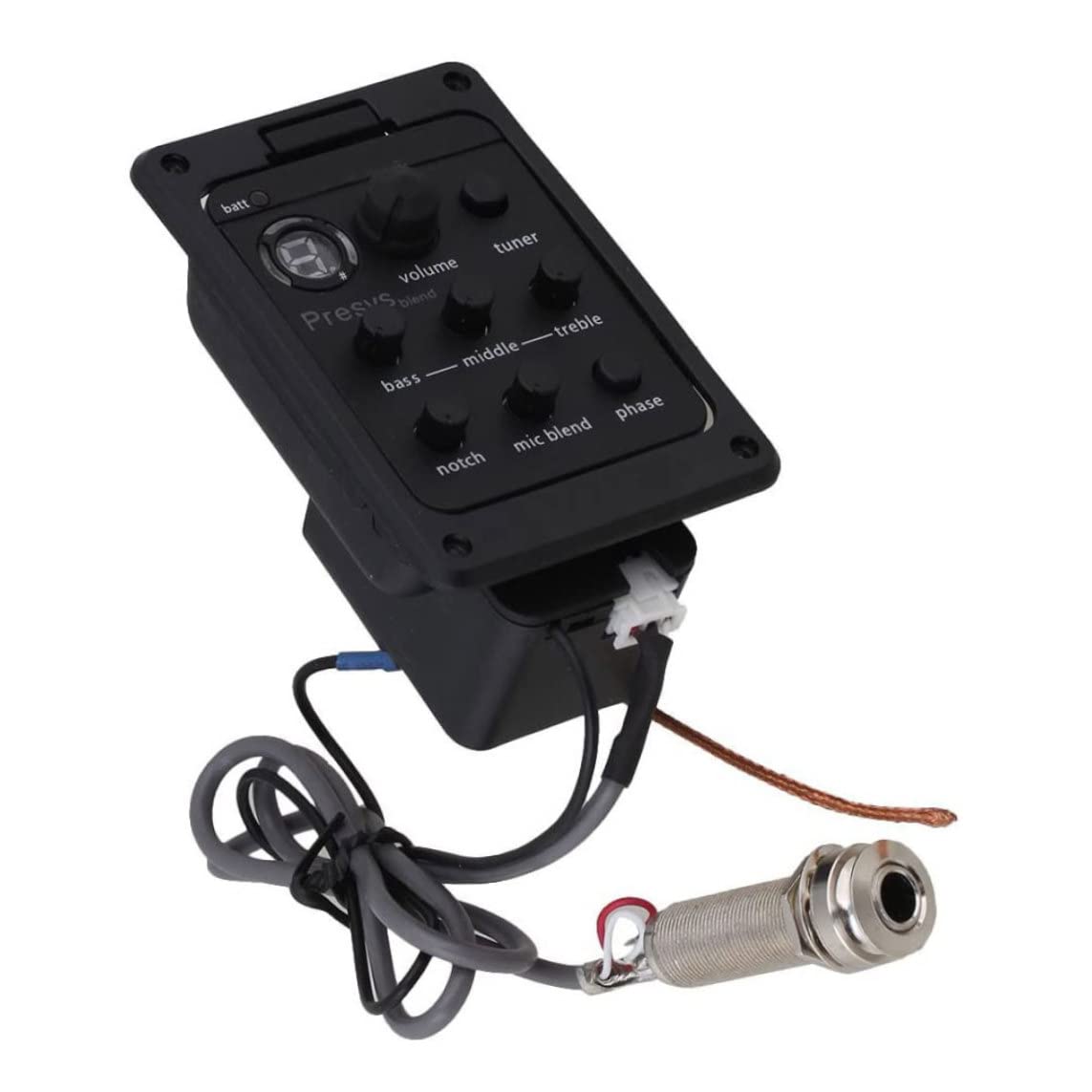 Pastilla de preamplificador de Guitarra, Pastilla de Ecualizador de Guitarra acústica, Pantalla Digital para Folk acústico | Sintonizador de preamplificador
