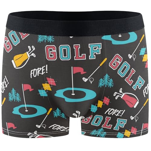 visesunny Men's Underwear Boxer Briefs Funny Soft Breathable Stretch Moisture-Wicking Underpants for Men