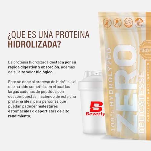 Beverly-ZERO-DELICATESSE-1-Kg-Proteina-Hidrolizada-Whey-85-Con-Digezyme-y-Tolerase-1-Mes-de-uso-Masa-muscular-Fuerza-y-Recuperacion-Mezclador-Gratis-YOGUR-MELOCOTON