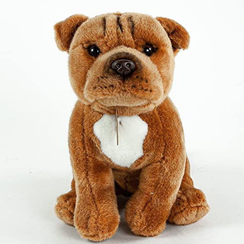 Teddys Rothenburg Pitbull/American Staffordshire Terrier sitzend 30 cm braun Kuscheltier Hund