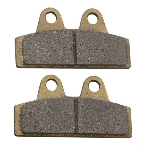 Yhenlovtt Pastillas de freno sinterizadas de metal medio para modelos eléctricos y Halei, 1 paquete de repuesto para bicicletas B y scooters, compatible con Citycoco (Goldfish)