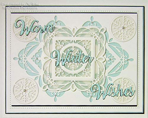 Sue Wilson Noble Expressions Winter Wishes Craft Die, Metal, Largest Die 7.4 x 3 cm - Image 3