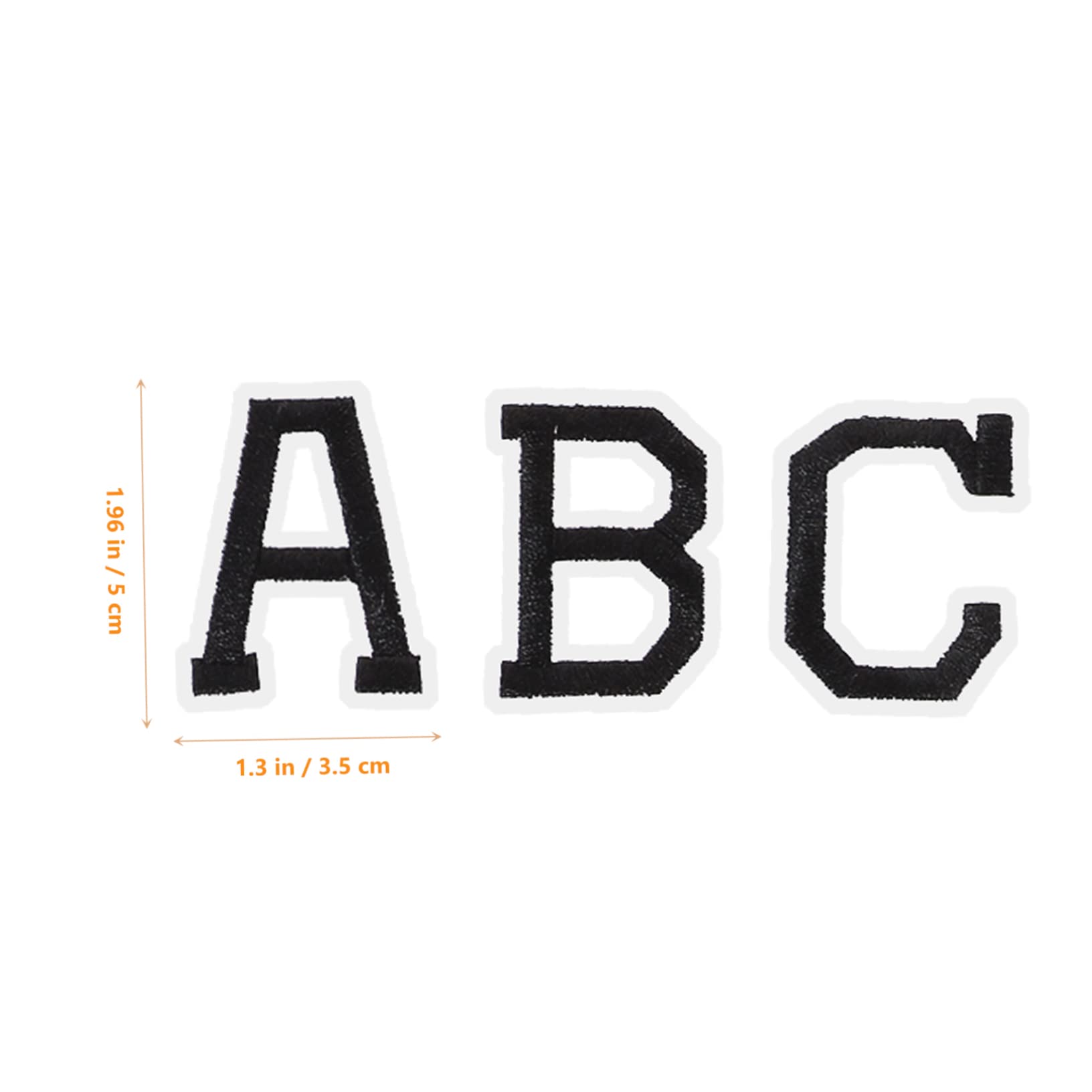 VILLCASE 8sets Patch Ricamate Termoadesive Da Lettere Stile Alfabetico Per Riparazione e Decorazione Di Abbigliamento Facili Da Applicare Su Jeans Shirt e Accessori