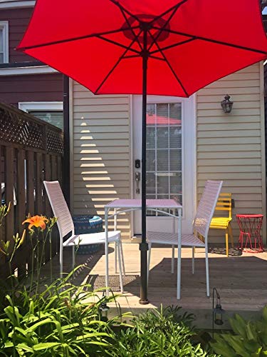 Morespace No Heavy Bulky Weight Needed New Patio Umbrella And Flag Stand Strong Secure Hold Lightweight Easy To Install Amazon Sg Lawn Garden