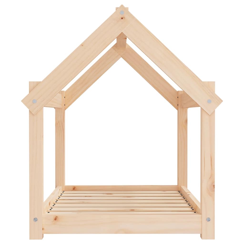 Cuccia per cani in legno di pino massiccio, 81 x 60 x 70 cm, con cuscino morbido, rivestimento antiscivolo, lavabile, per animali domestici, cuccia per dormire, per interni ed esterni