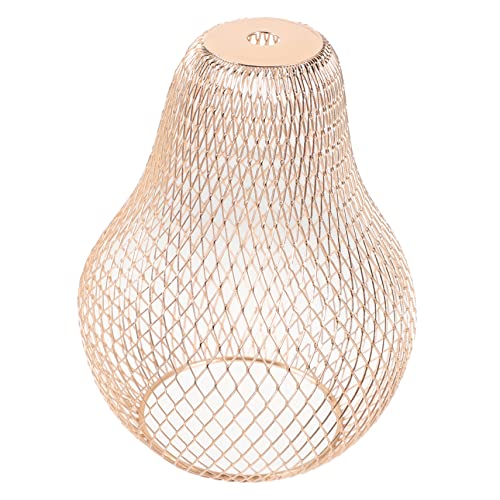 OSALADI Metal Hanging Lamp Shade Elegant Wire Design for Pendant and Ceiling Lights Decorative Light Fixture for Home Hotel Restaurant and Decor