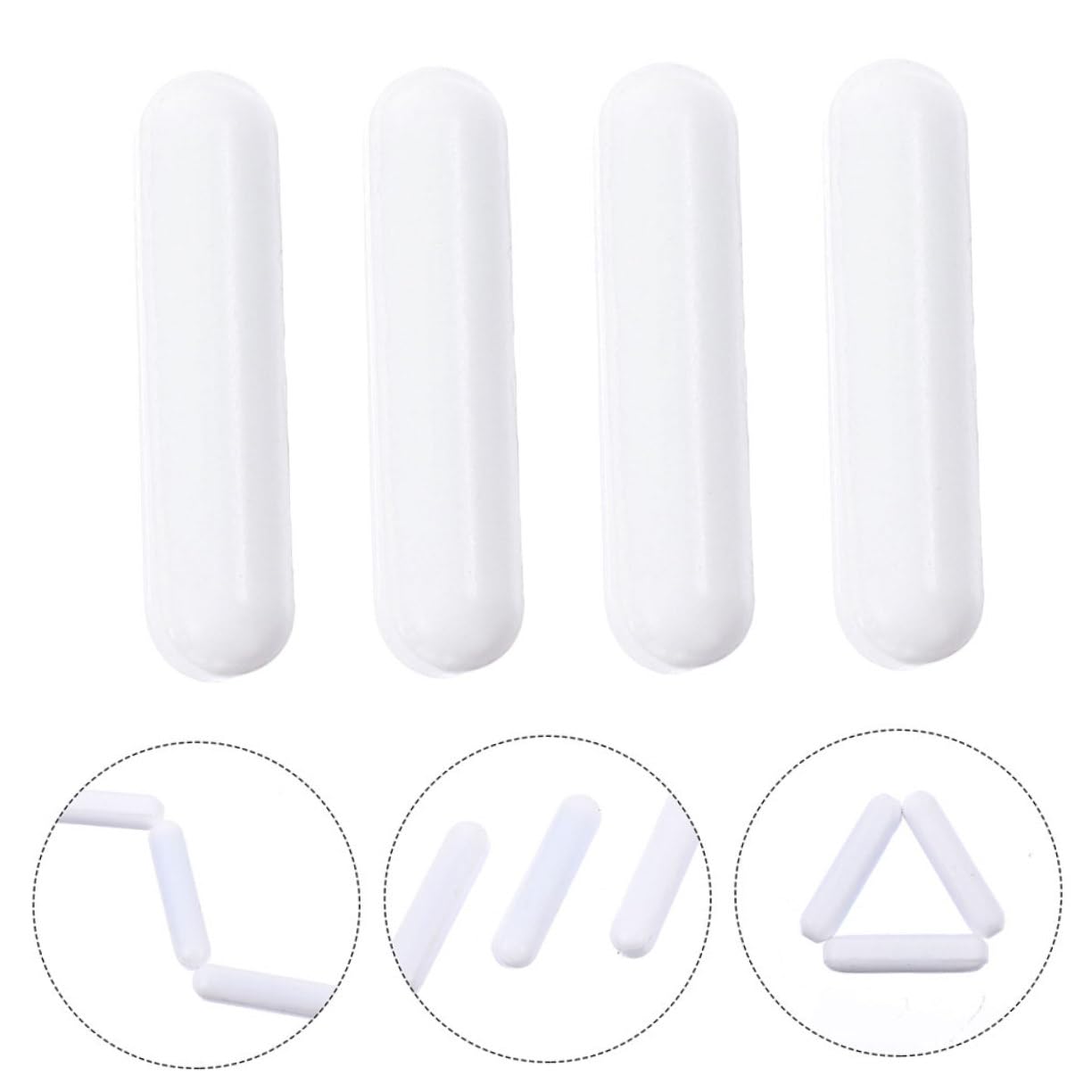 OUNONA 48 Piezas Rotor Magnético Varilla Magnética Barra De Agitación Magnética Pequeña Mezclador Magnético Accesorios De Laboratorio Imanes De Barra Barras Ptfe