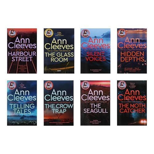 Ann Cleeves TV Vera Stanhope Series Collection 8 Books Set (Telling Tales, Harbour Street, Silent Voices, Hidden Depths, The Glass Room, The Seagull, The Moth Catcher) image 5