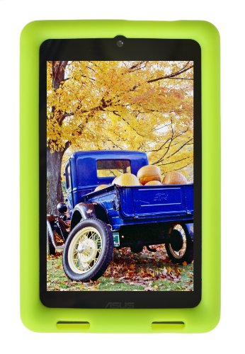 Bobj Rugged Case for ASUS MeMO HD 7 Models ME173X, ME173L, K00B (Not for MeMO 7 LTE) - BobjGear Custom Fit - Patented Venting - Sound Amplification - BobjBounces Kid Friendly (Gotcha Green)