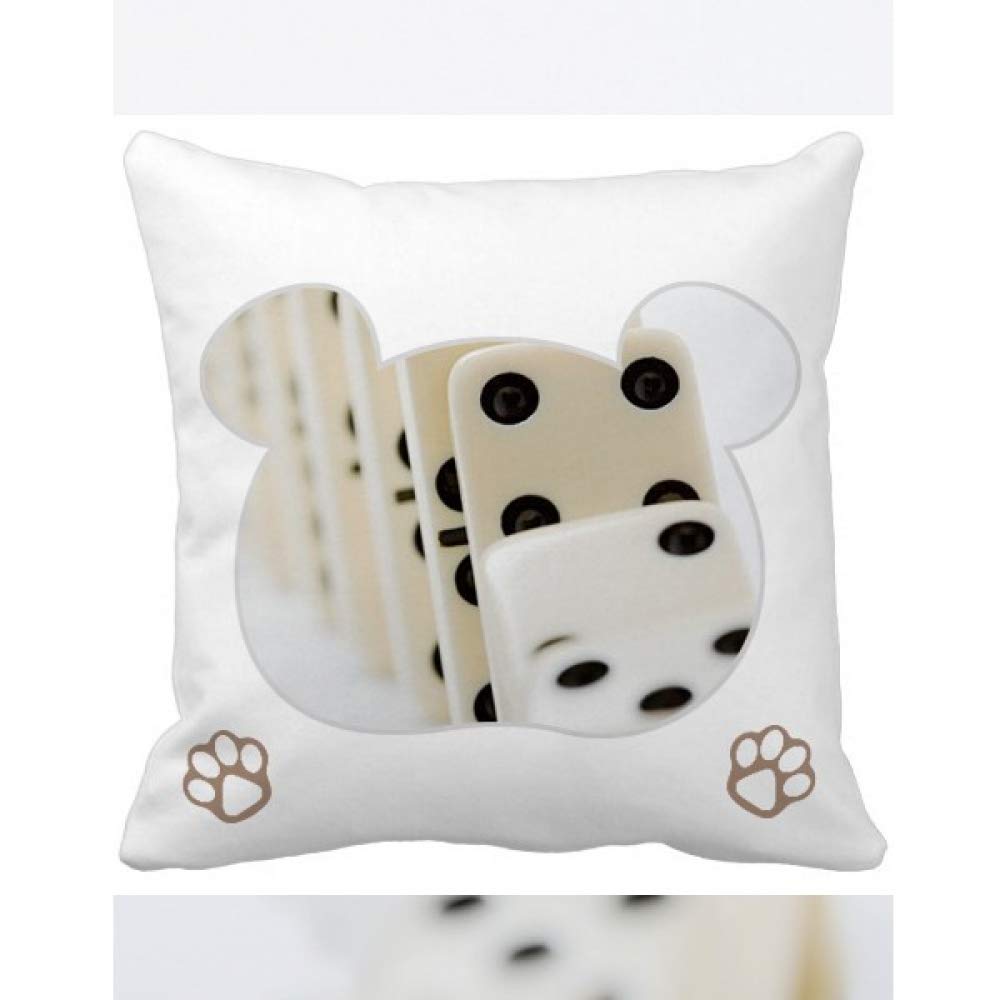 Housse de coussin jacquard Pai Gow motif traditionnel haut de gamme