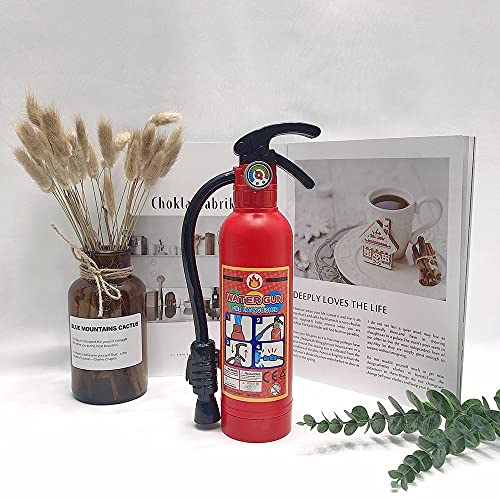 Novelty Fire Extinguisher Squirt Toys, Realistic Firefighter Water Gun Toys for Kids Boys Girls Children, Summer Fun Water Gun for Pool Beach Bath, Halloween Fireman Cosplay Favors, Pack of 2, 11”