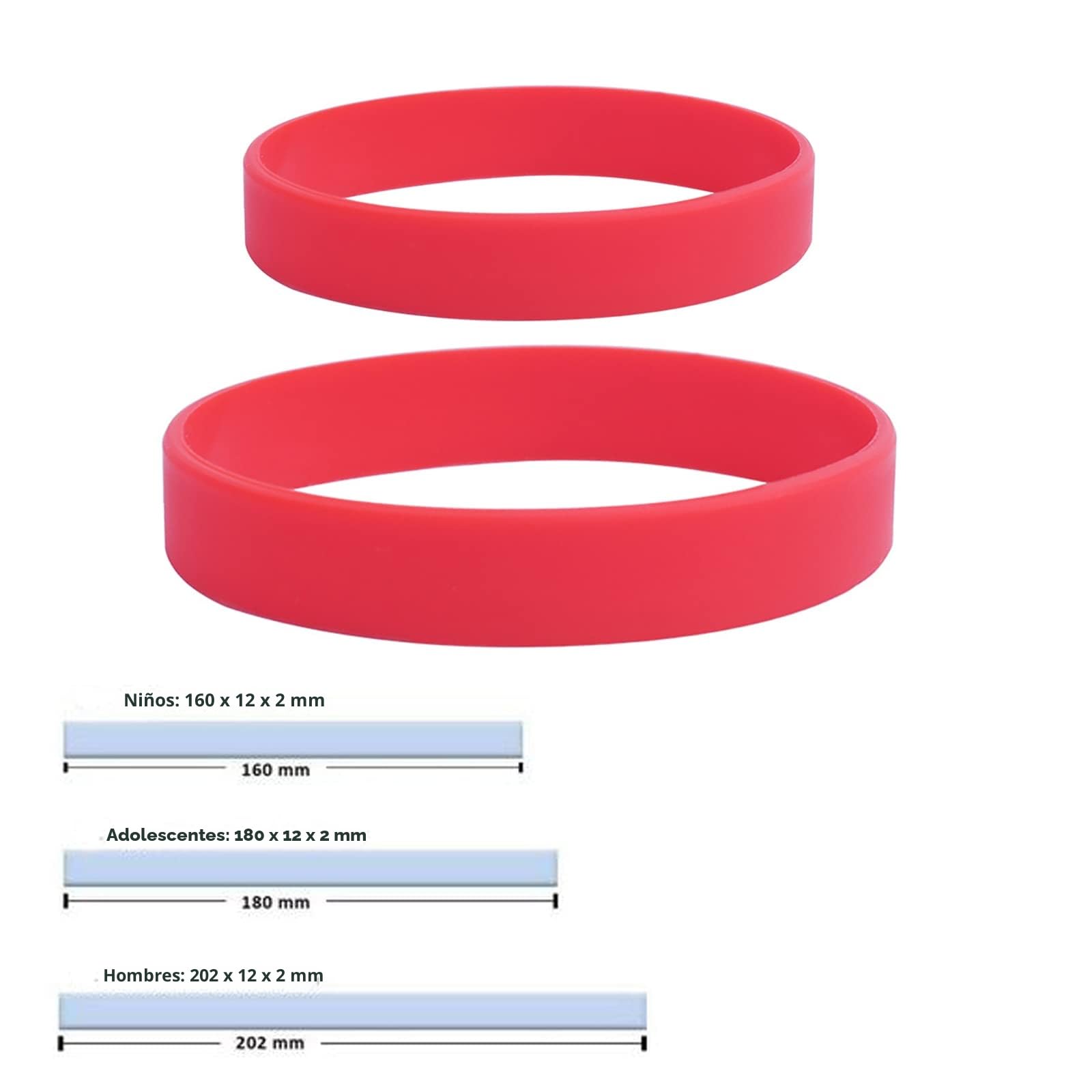 Pulseras de goma personalizables para eventos, motivación, recaudación de fondos, identificación niños