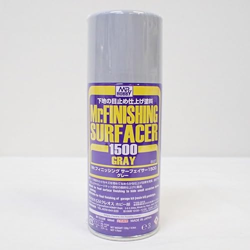 Mr.フィニッシングサーフェイサー1500 グレー スプレー 170ml GSIクレオス 表面処理材 サフ B527 プラモデル 塗料 塗装のサムネイル